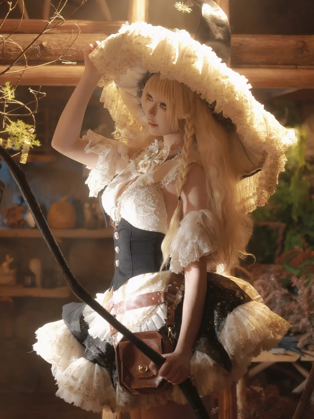 【魔理沙cos】復古木屋裡的重工蕾絲與神秘魔法 - 第 1 張