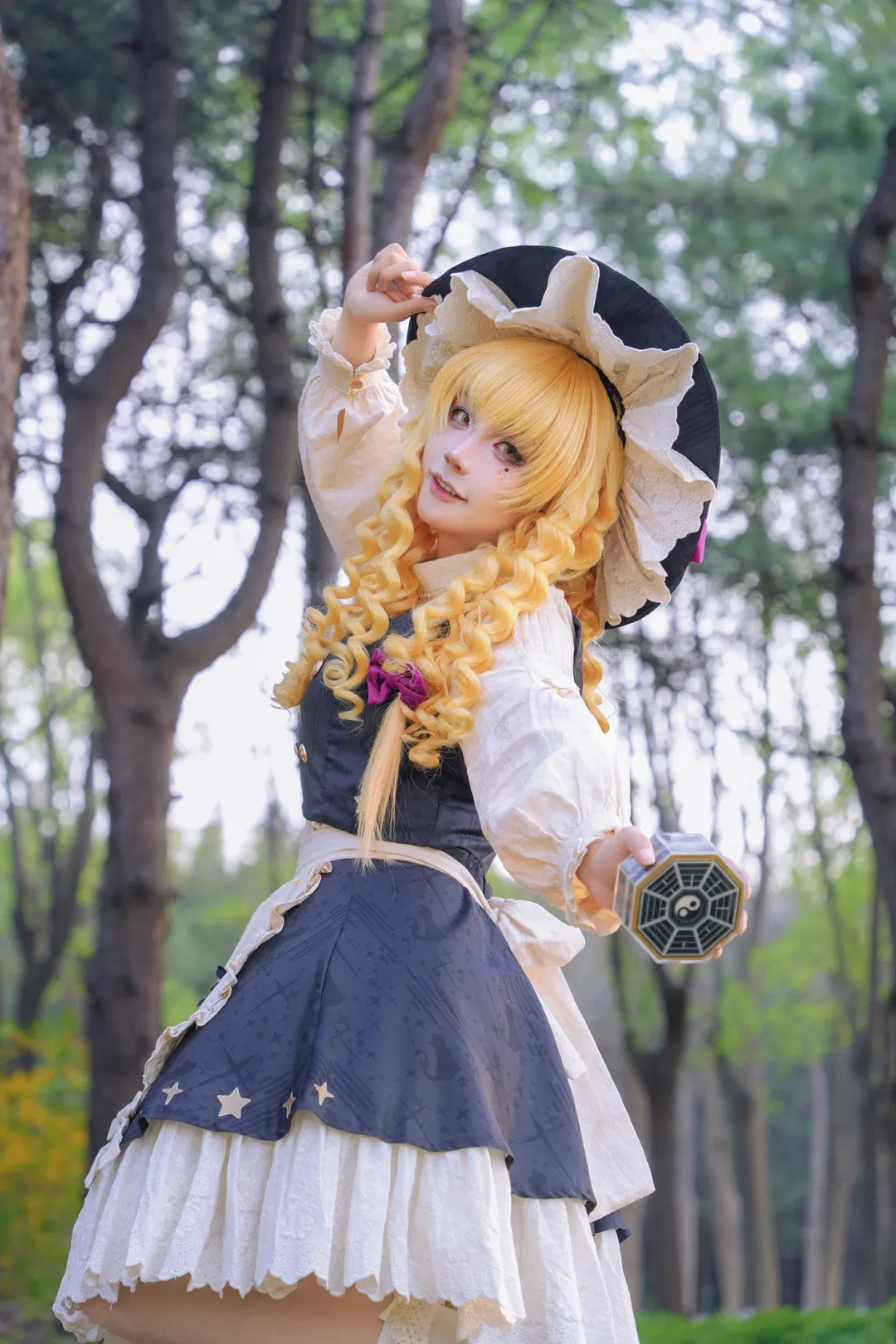 【雾雨魔理沙cos】东方Project 春天花海里的魔法使 - 第 3 张