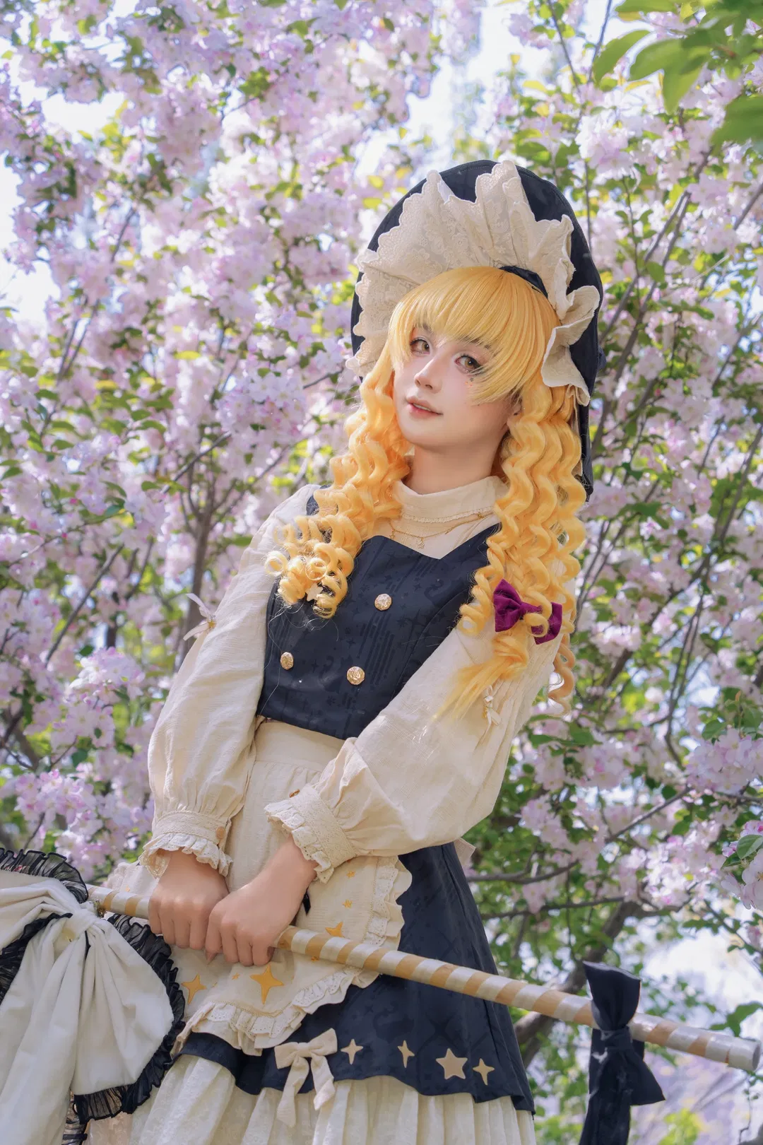 【雾雨魔理沙cos】东方Project 春天花海里的魔法使 - 第 4 张
