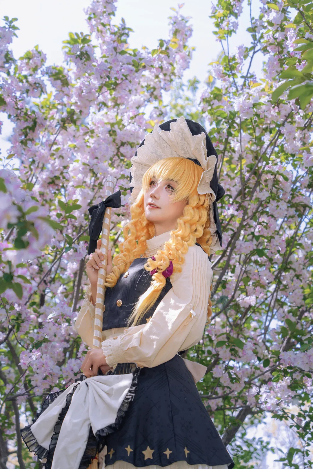 【雾雨魔理沙cos】东方Project 春天花海里的魔法使 - 第 5 张
