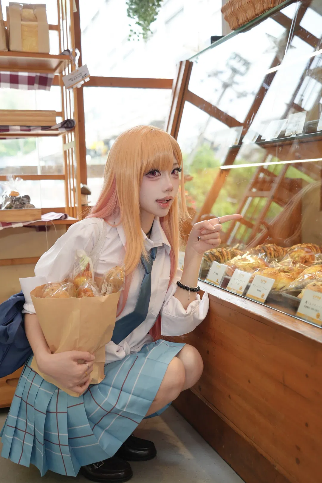 【喜多川海梦cos】面包店里的日常感校服写真 - 第 2 张