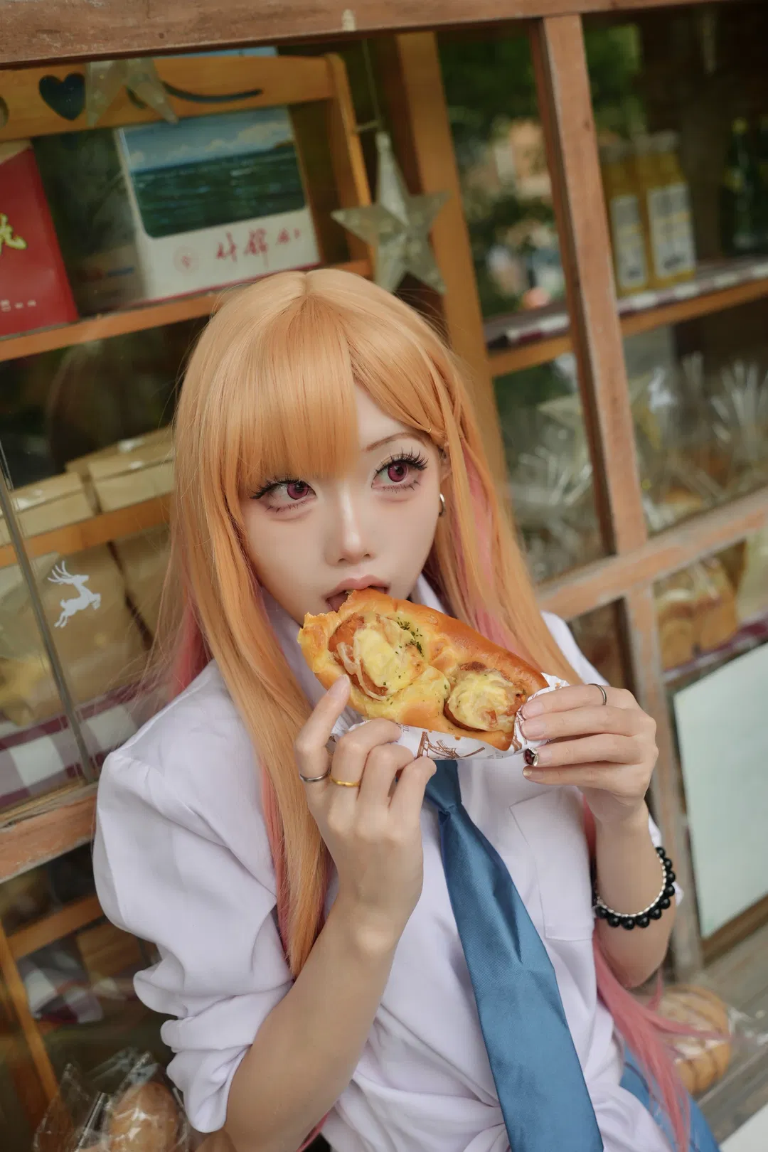 【喜多川海梦cos】面包店里的日常感校服写真 - 第 3 张