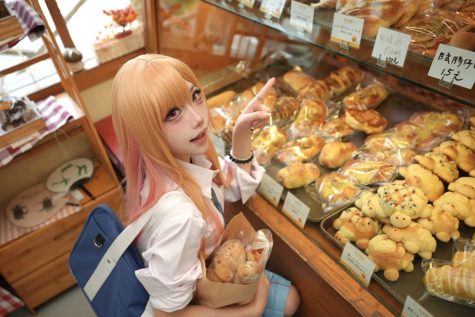 【喜多川海梦cos】面包店里的日常感校服写真 - 第 6 张