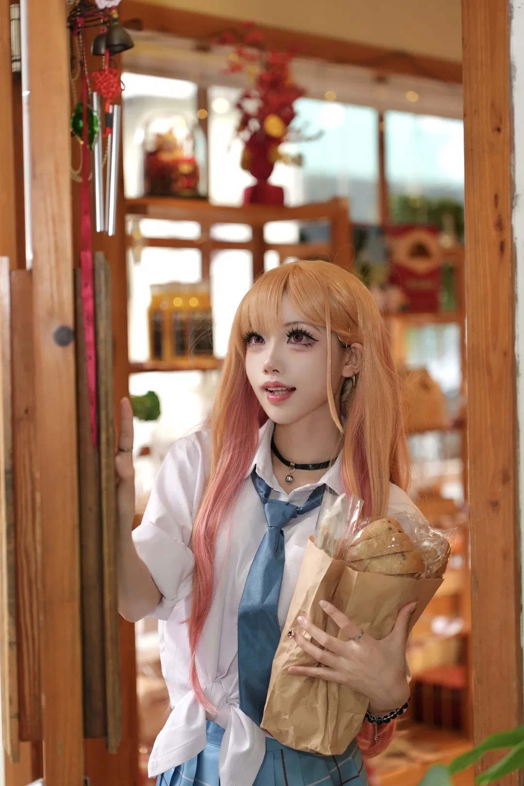 【喜多川海梦cos】面包店里的日常感校服写真 - 第 9 张