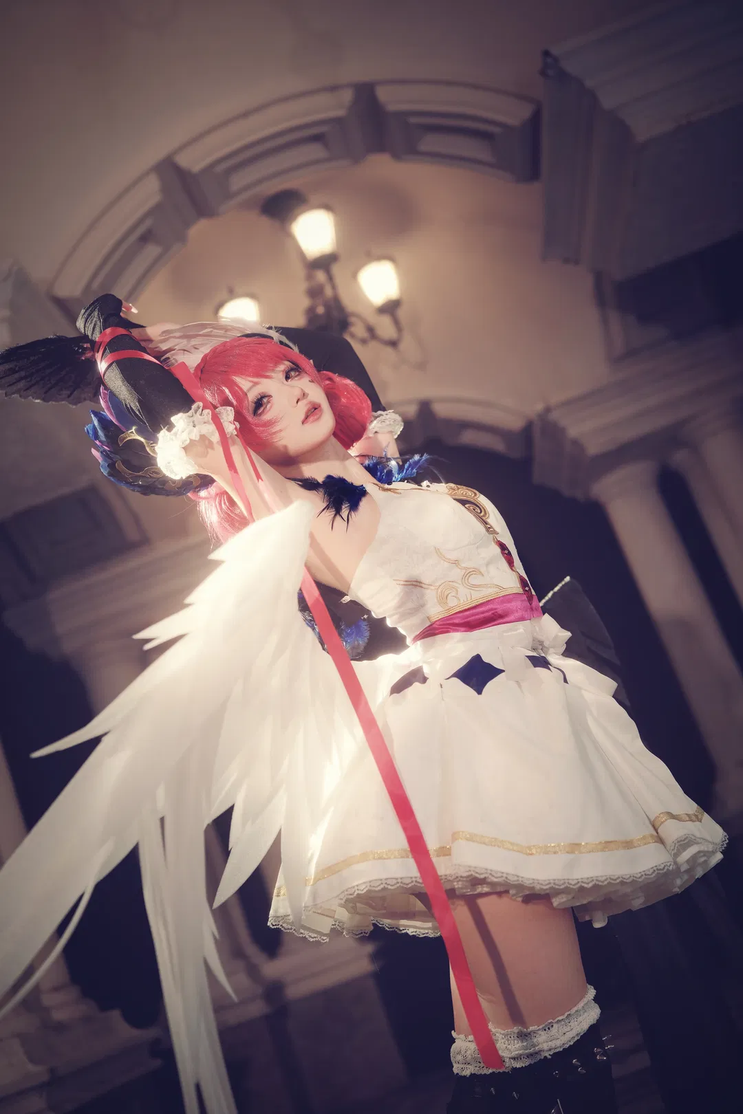 【小乔cos】天鹅梦黑白双翼的奇幻视觉碰撞 - 第 2 张