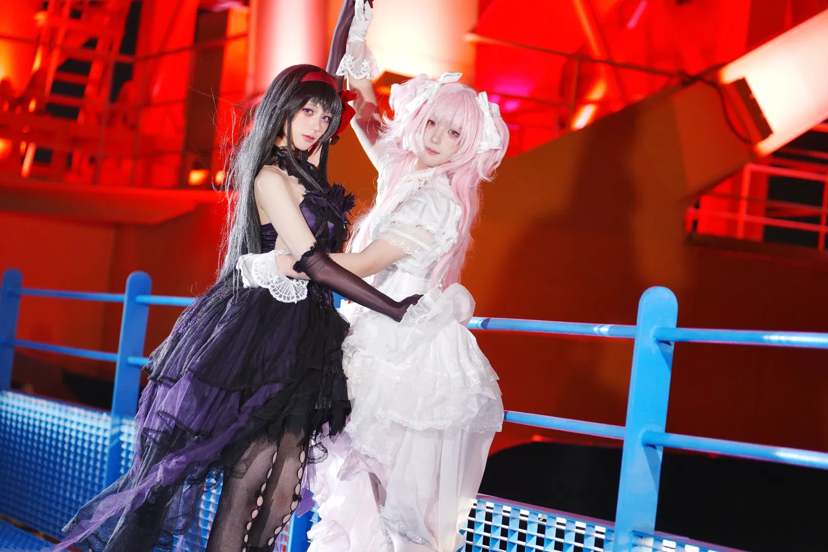 【鹿目圆cos】魔法少女小圆夜色双生，与晓美焰的羁绊定格 - 第 2 张