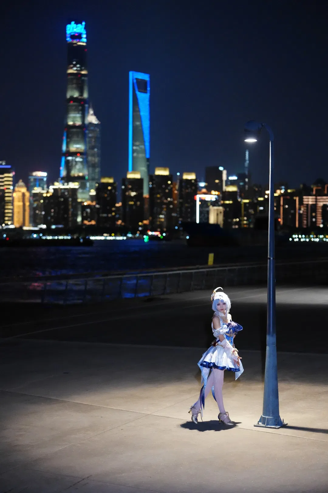 【奥黛塔cos】原神至冬双子在塘桥渡口的夜景打卡 - 第 4 张
