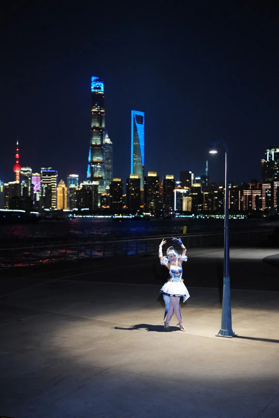 【奥黛塔cos】原神至冬双子在塘桥渡口的夜景打卡 - 第 5 张