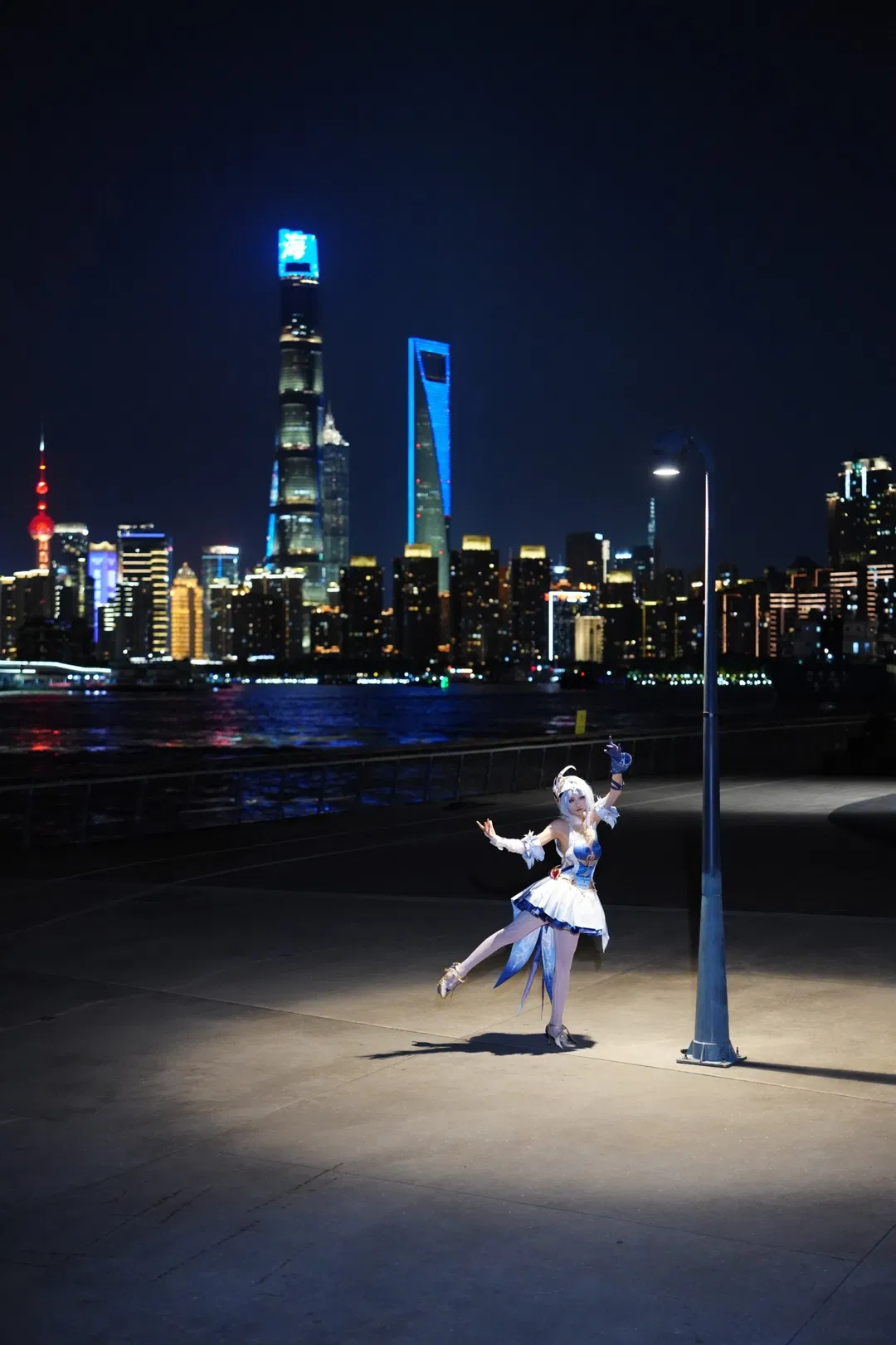 【奥黛塔cos】原神至冬双子在塘桥渡口的夜景打卡 - 第 6 张