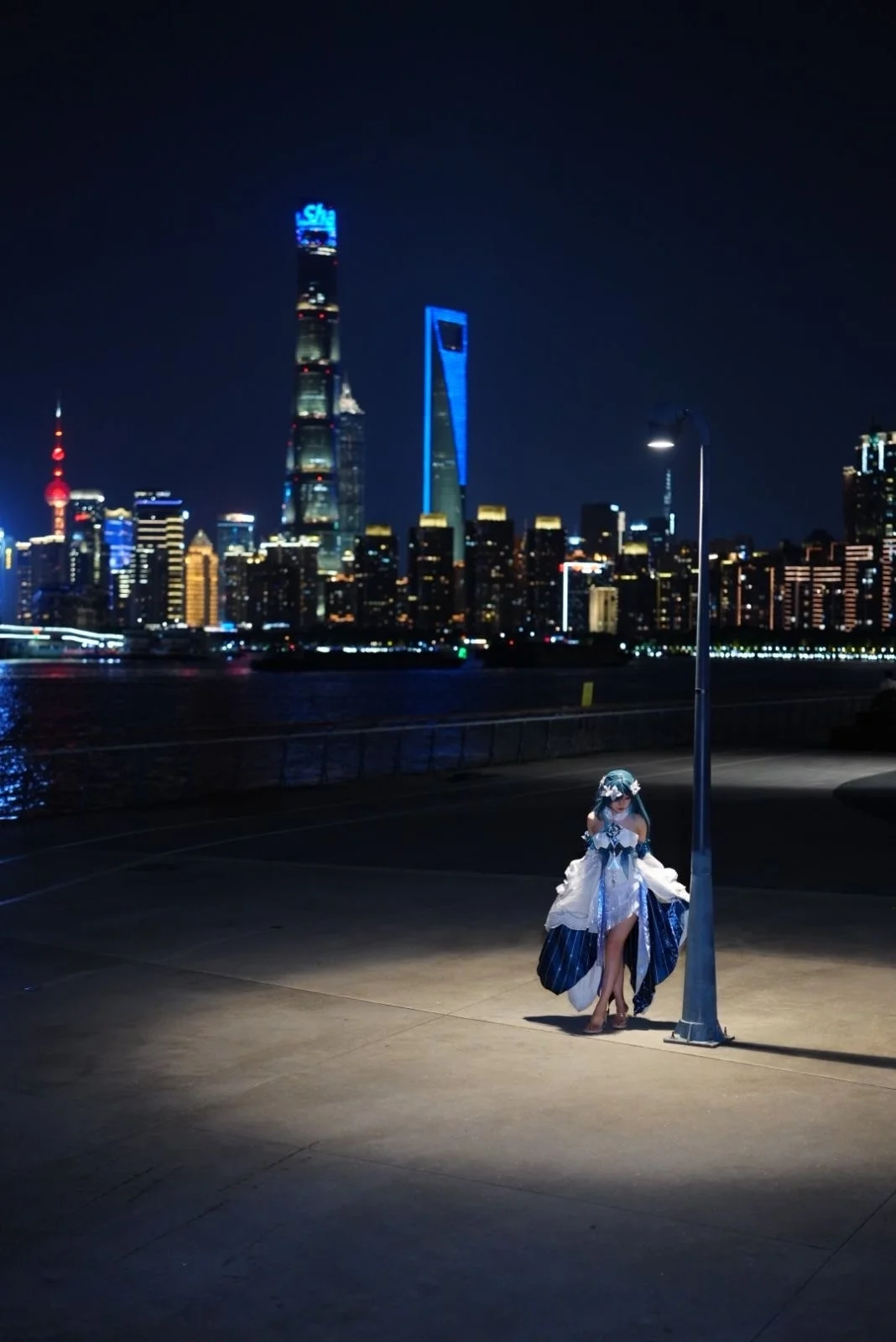 【奥黛塔cos】原神至冬双子在塘桥渡口的夜景打卡 - 第 7 张