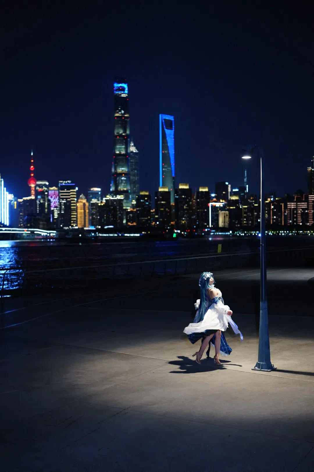 【奥黛塔cos】原神至冬双子在塘桥渡口的夜景打卡 - 第 8 张