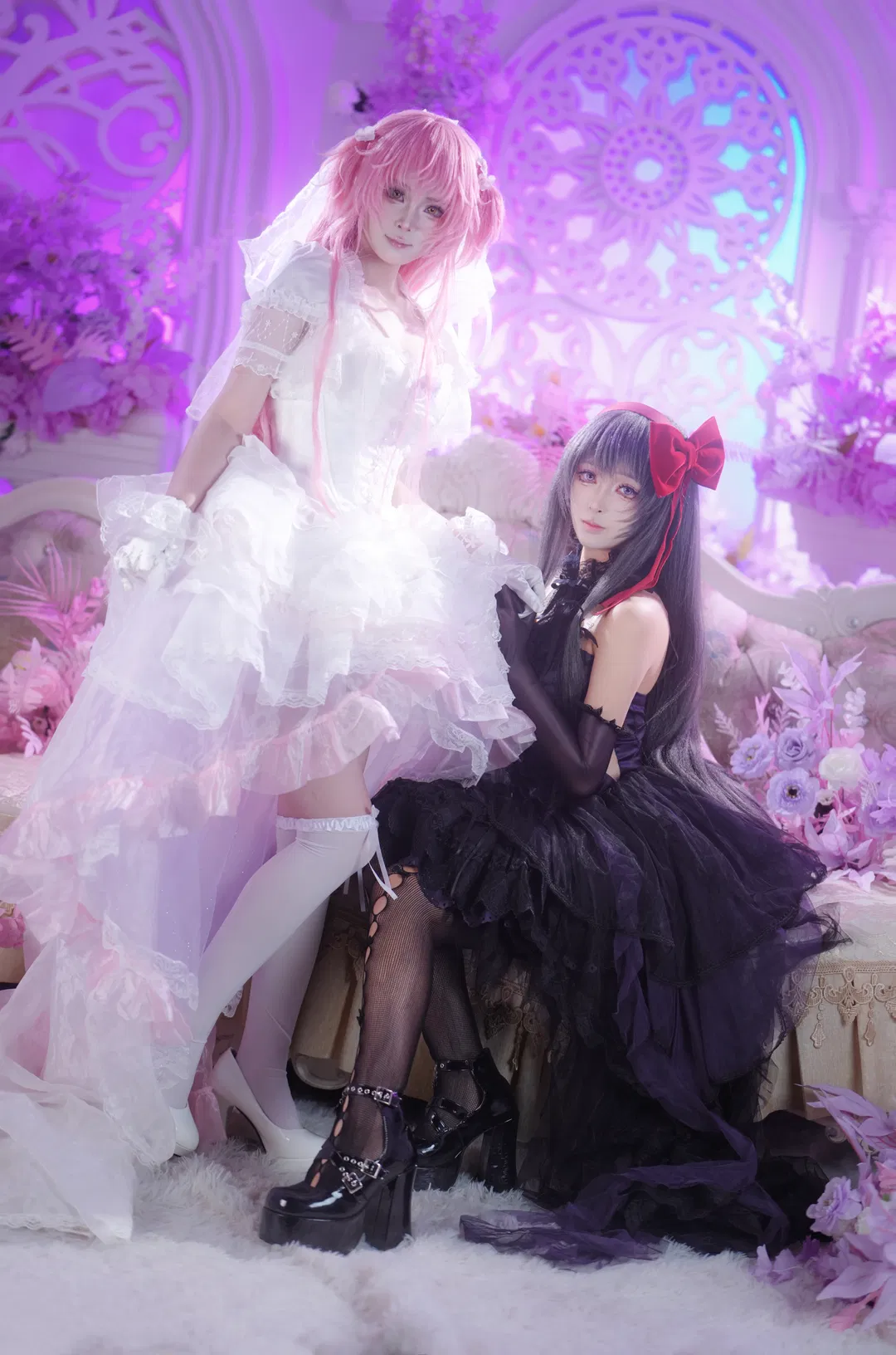 【鹿目圆cos】魔法少女小圆，圆焰的暗黑与纯洁羁绊 - 第 1 张