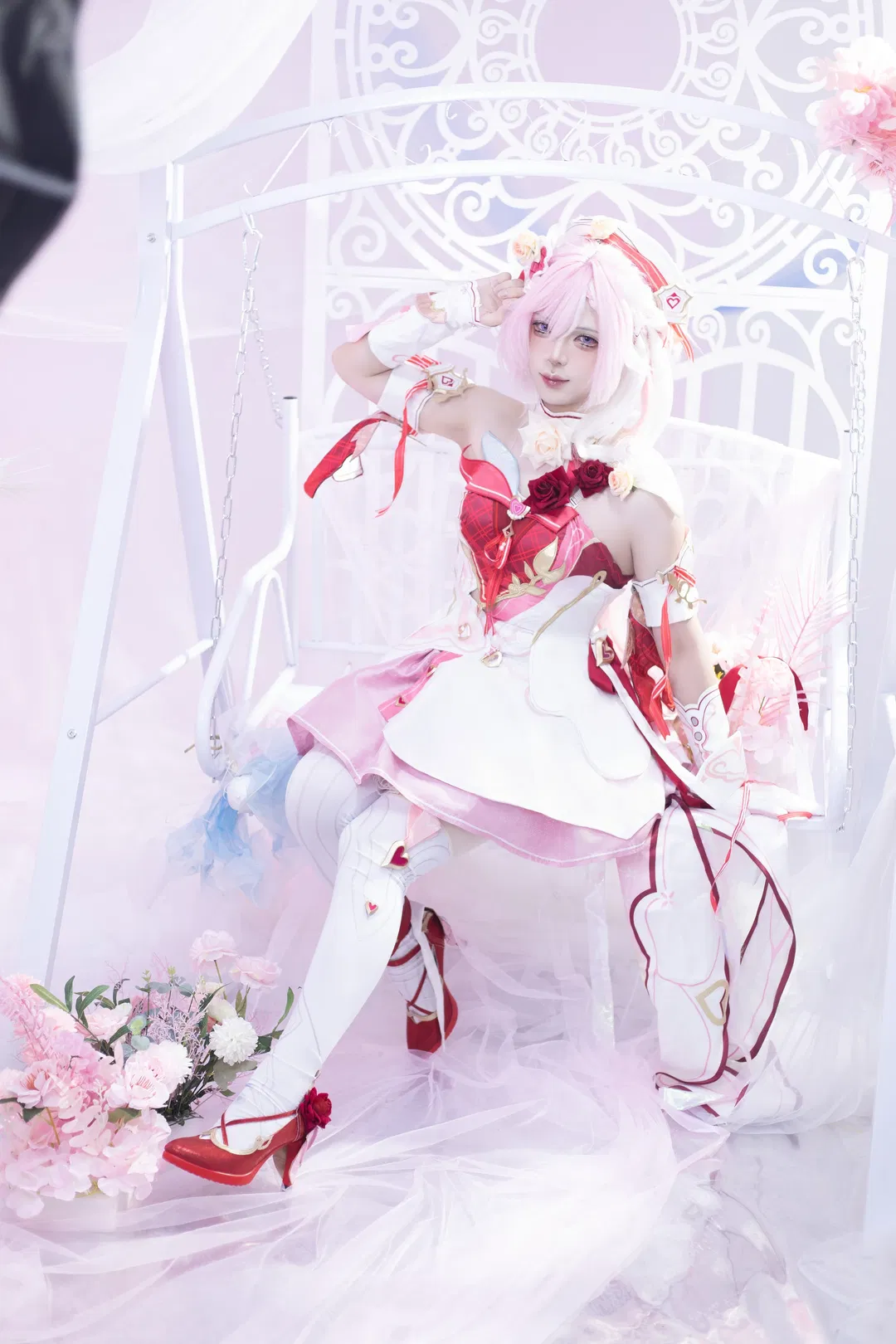 【愛莉希雅cos】崩壞三愛願妖精的粉白夢幻視覺 - 第 3 張