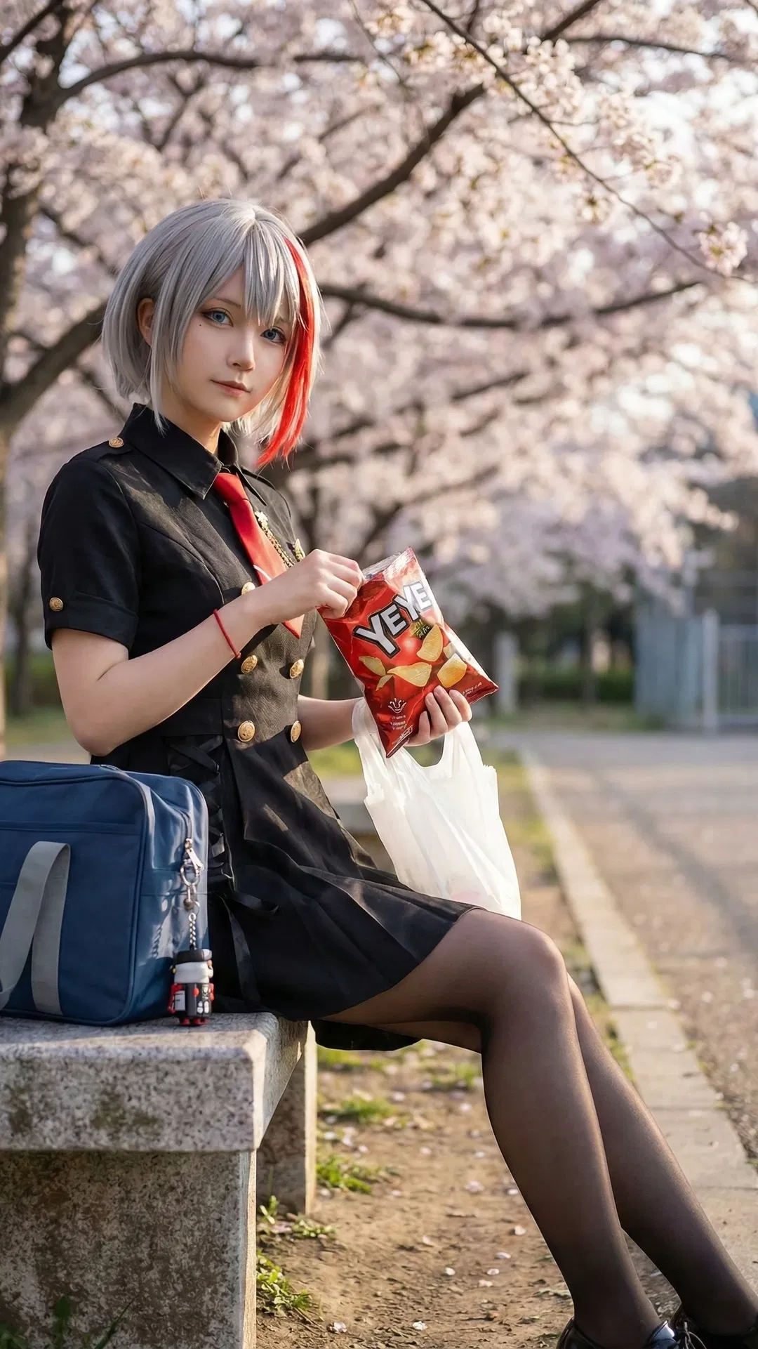 【アドミラル・グラフ・シュペー コスプレ】桜の木の下から華麗なるステージまで、5つのスタイルで魅せる変遷 - 1 枚目