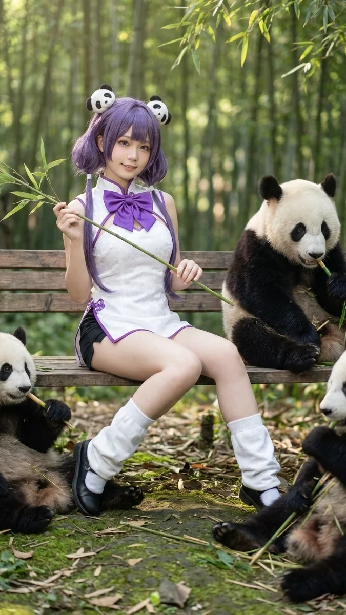 【宁海cos】碧蓝航线宁海云游山海熊猫主题写真 - 第 2 张
