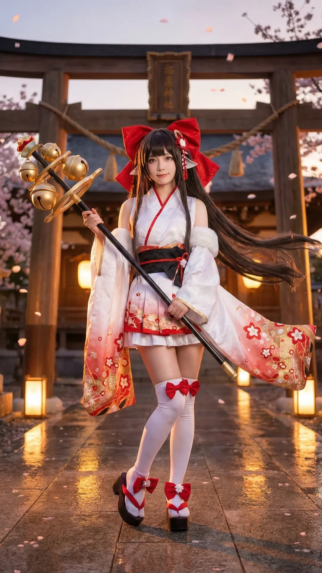 【春月cos】碧蓝航线春月，樱花与浴场双造型分享 - 第 3 张
