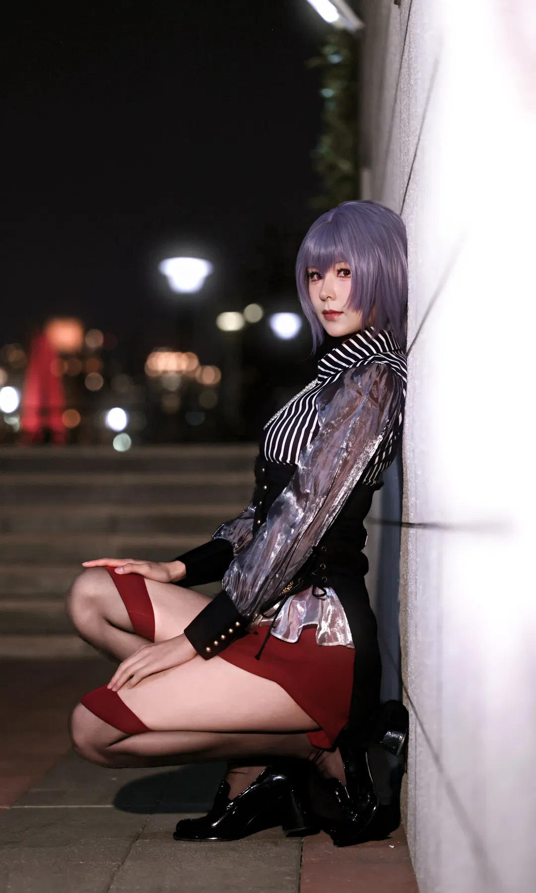 【佑天寺若麦cos】夜风与灯光，BanG Dream!这套造型表现力拉满 - 第 2 张