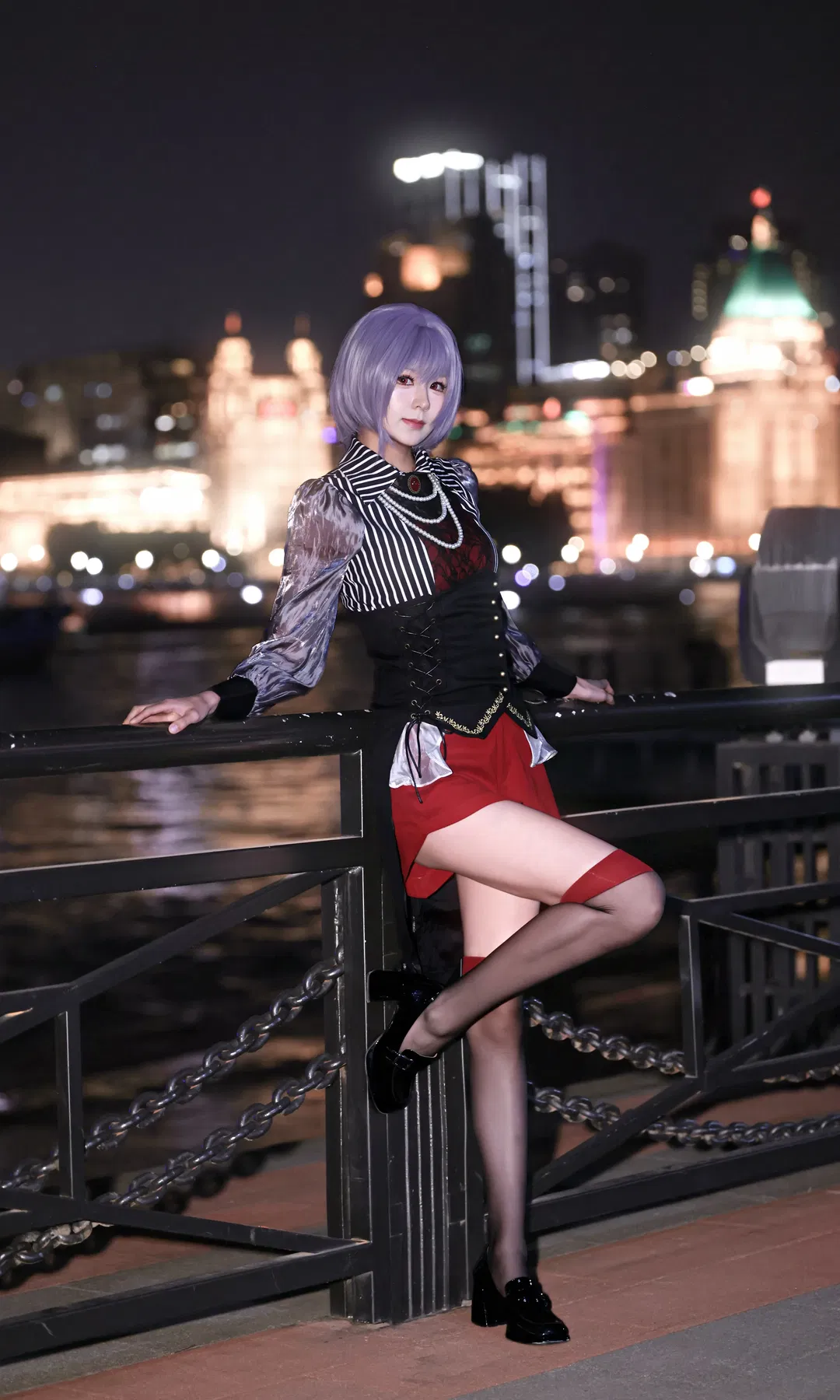 【佑天寺若麦cos】夜风与灯光，BanG Dream!这套造型表现力拉满 - 第 3 张