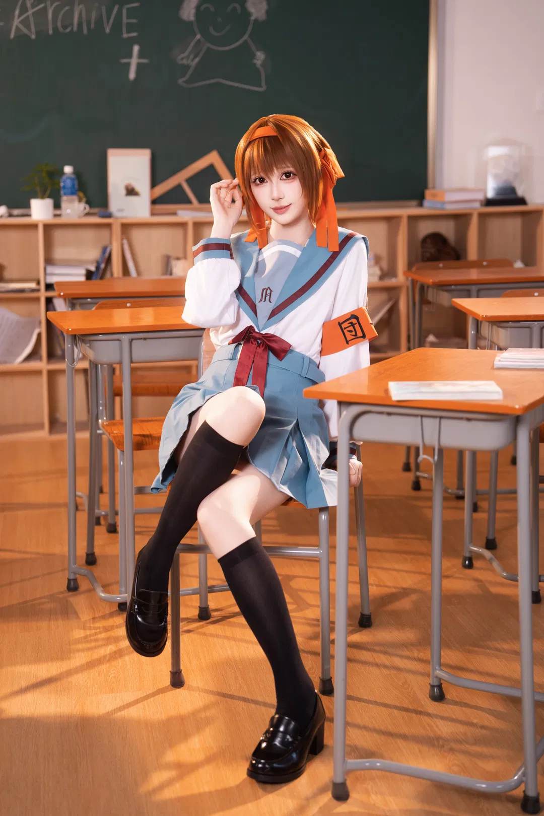 【涼宮春日cos】還原北高制服的午後教室 - 第 1 張