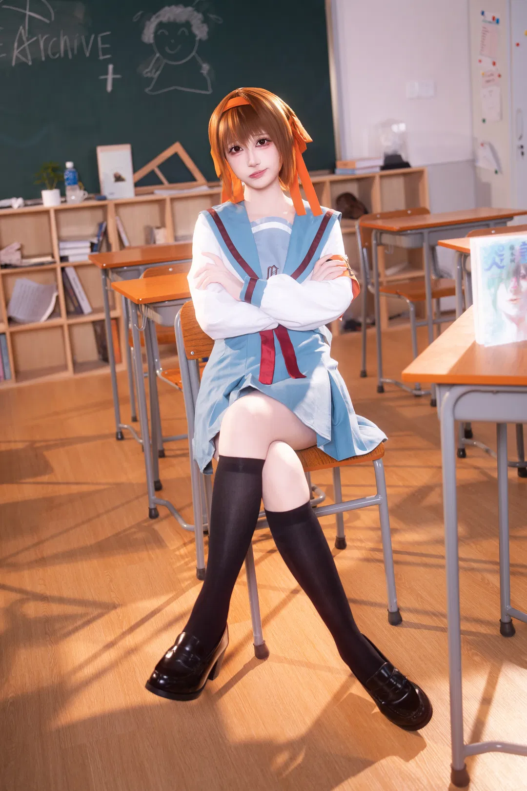 【涼宮春日cos】還原北高制服的午後教室 - 第 5 張