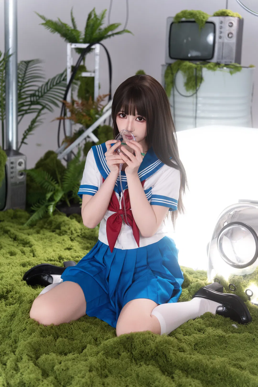 废土风学院制服人像，光影氛围感拉满 - 第 6 张