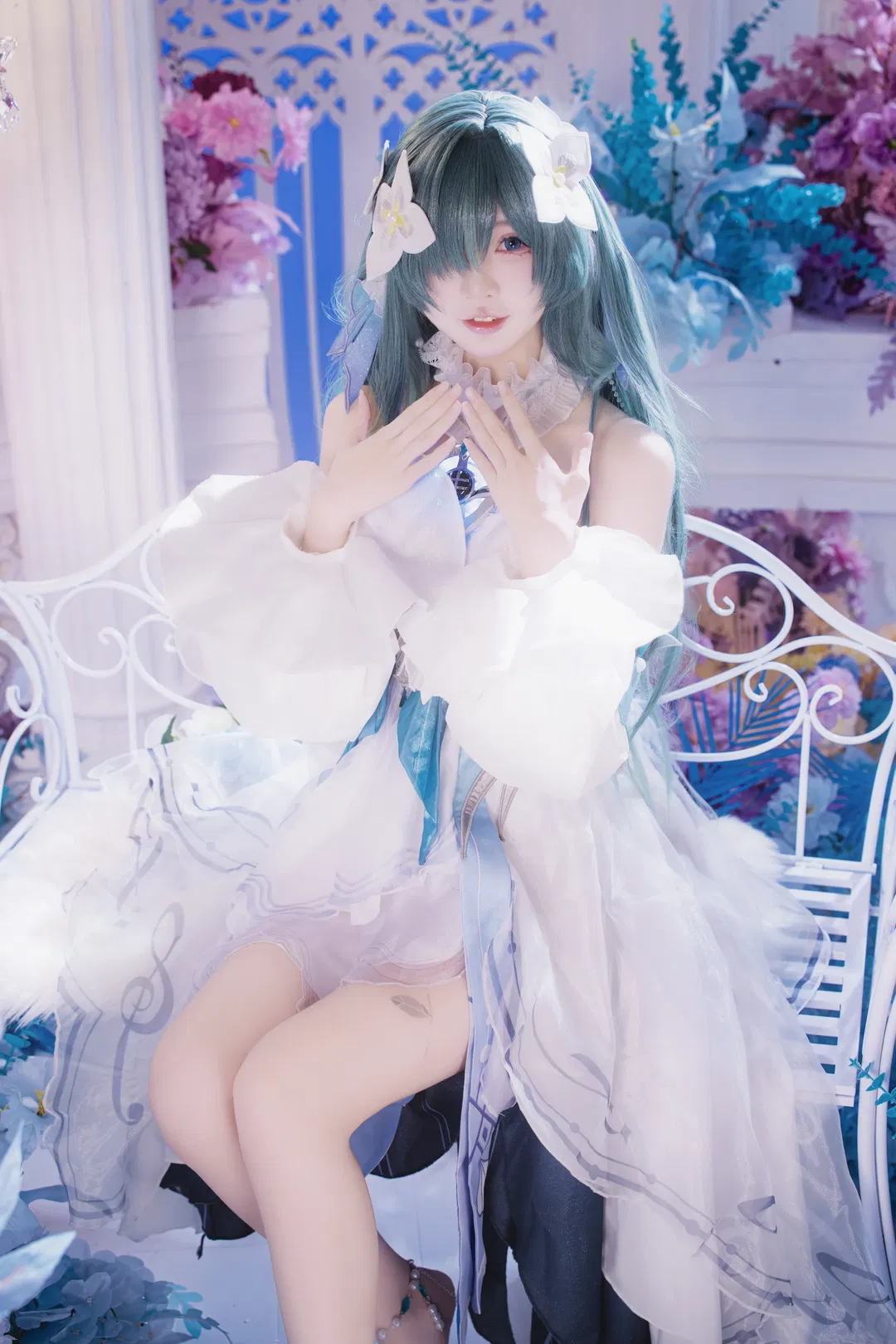 【沃雅妮莎cos】原神梦幻花海中的唯美定格 - 第 2 张