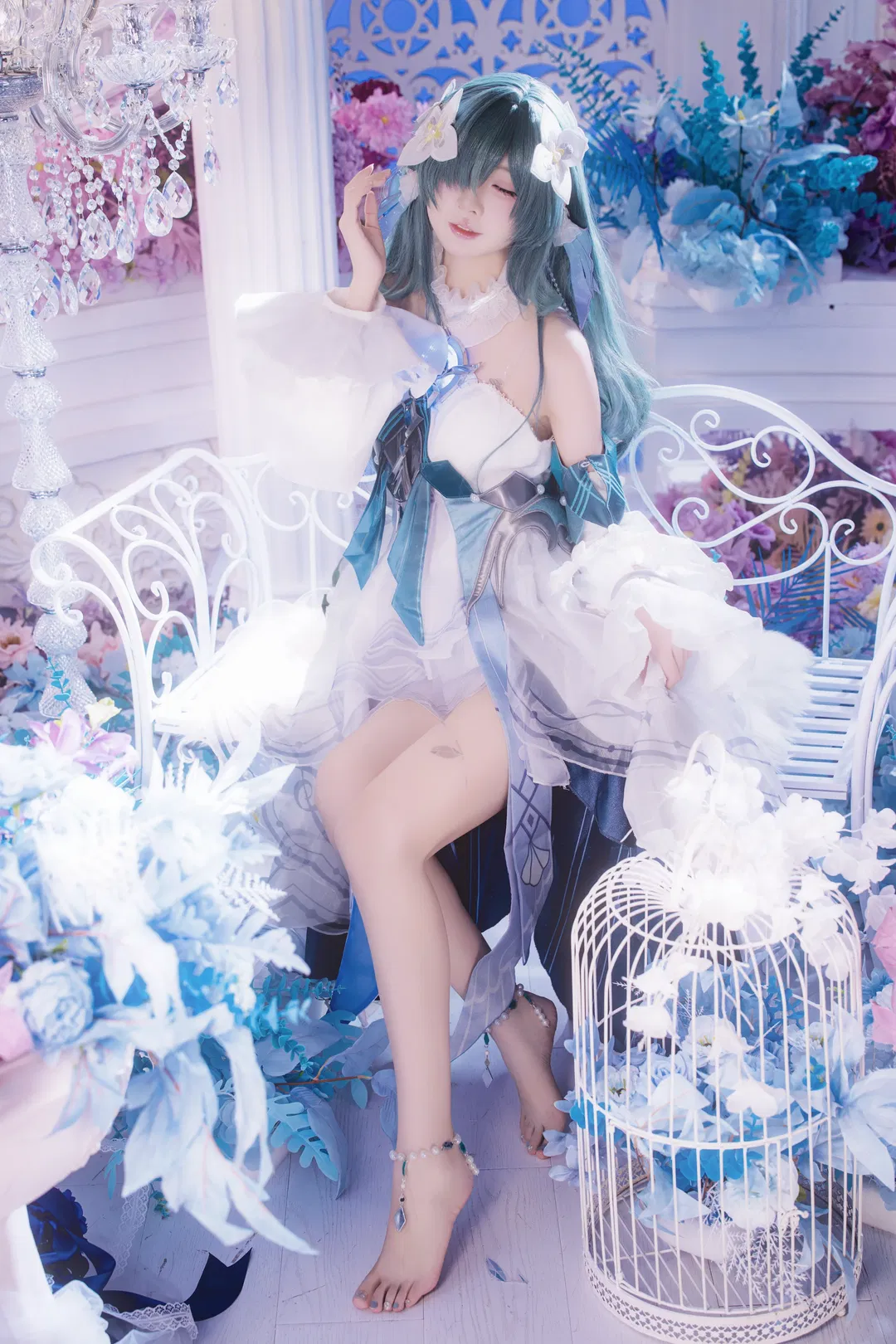【沃雅妮莎cos】原神梦幻花海中的唯美定格 - 第 3 张