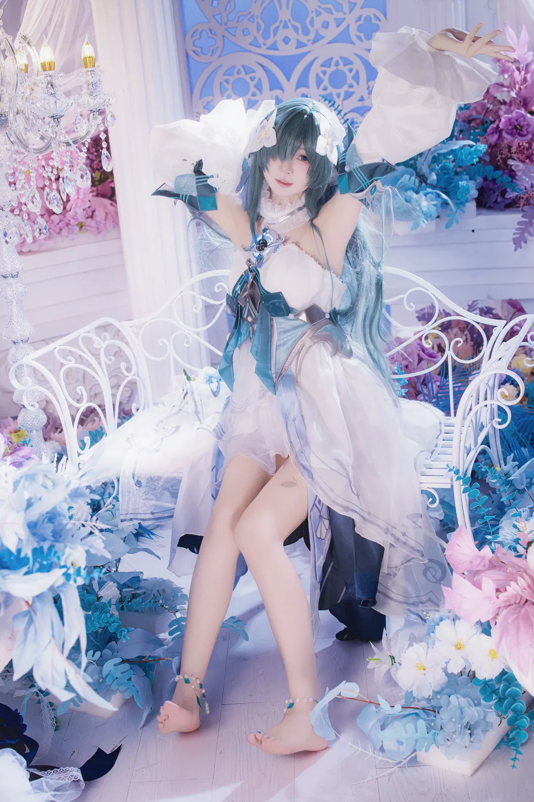 【沃雅妮莎cos】原神梦幻花海中的唯美定格 - 第 4 张