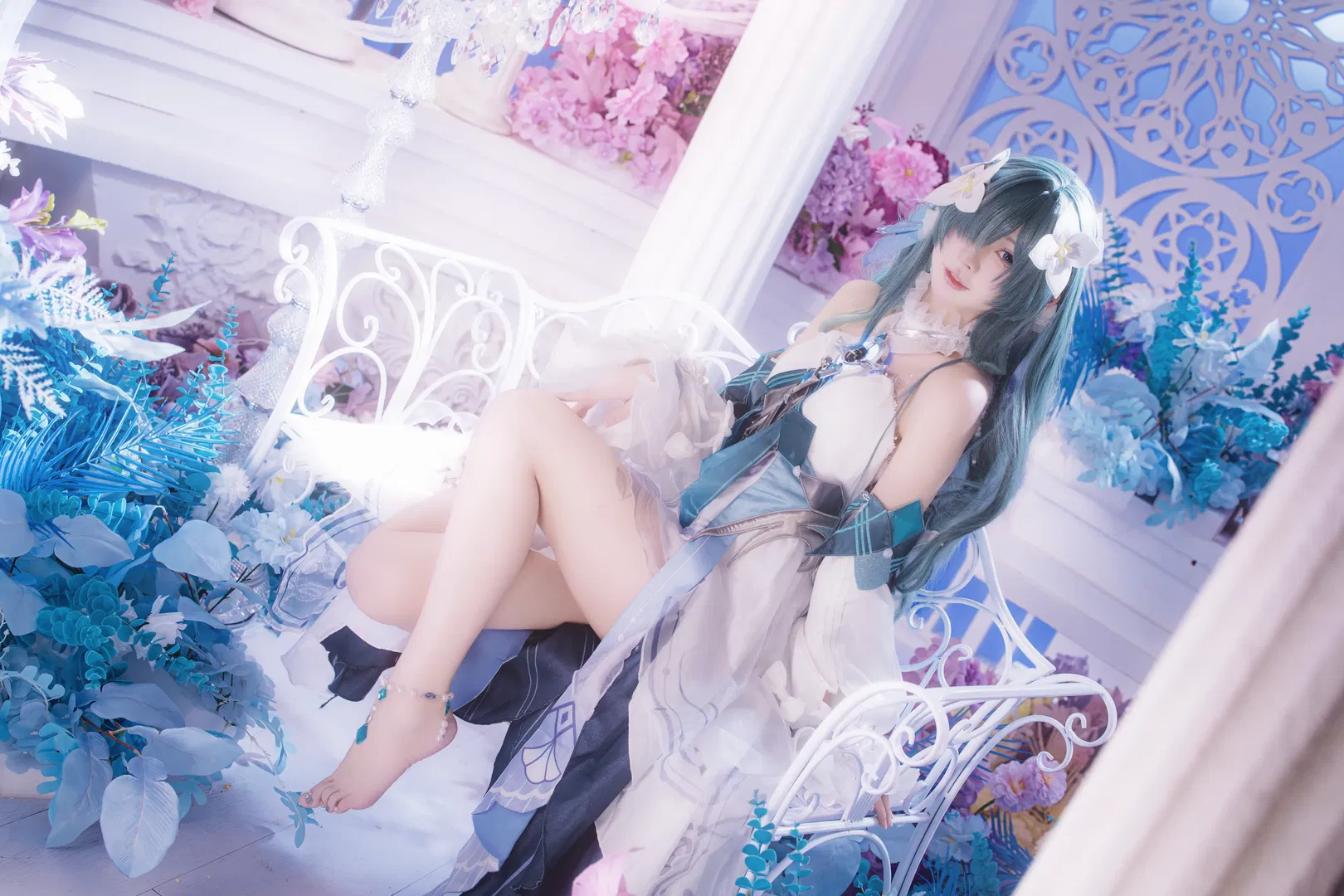 【沃雅妮莎cos】原神梦幻花海中的唯美定格 - 第 7 张
