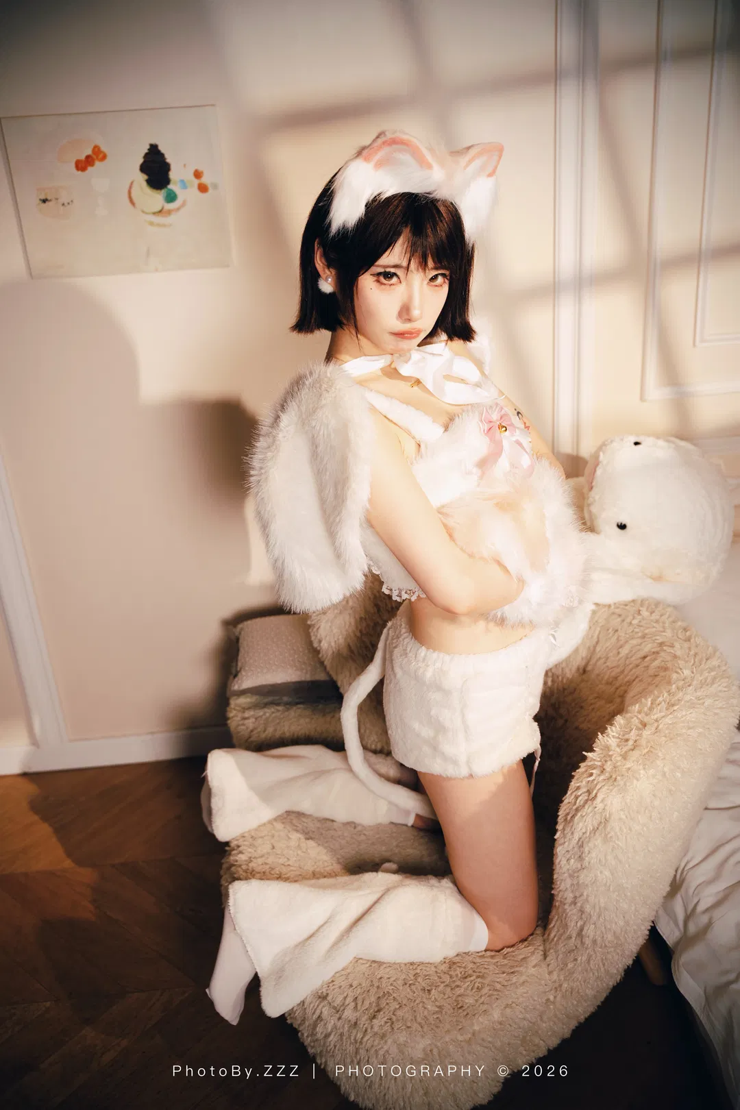猫系毛绒写真：用彩色毛线缝补心情 - 第 4 张