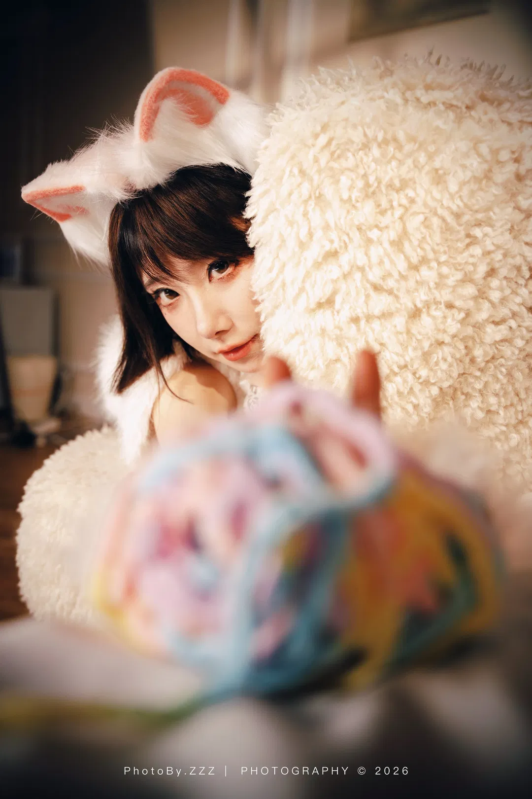 猫系毛绒写真：用彩色毛线缝补心情 - 第 5 张