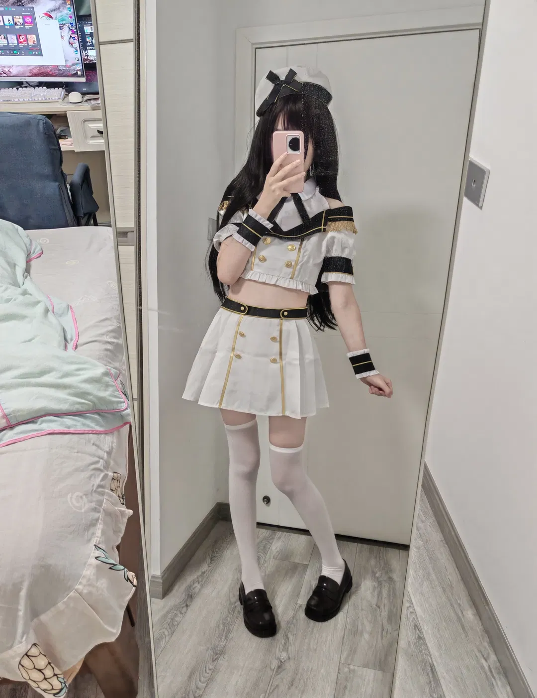 这套军风改良水手服真的很好拍 - 第 1 张