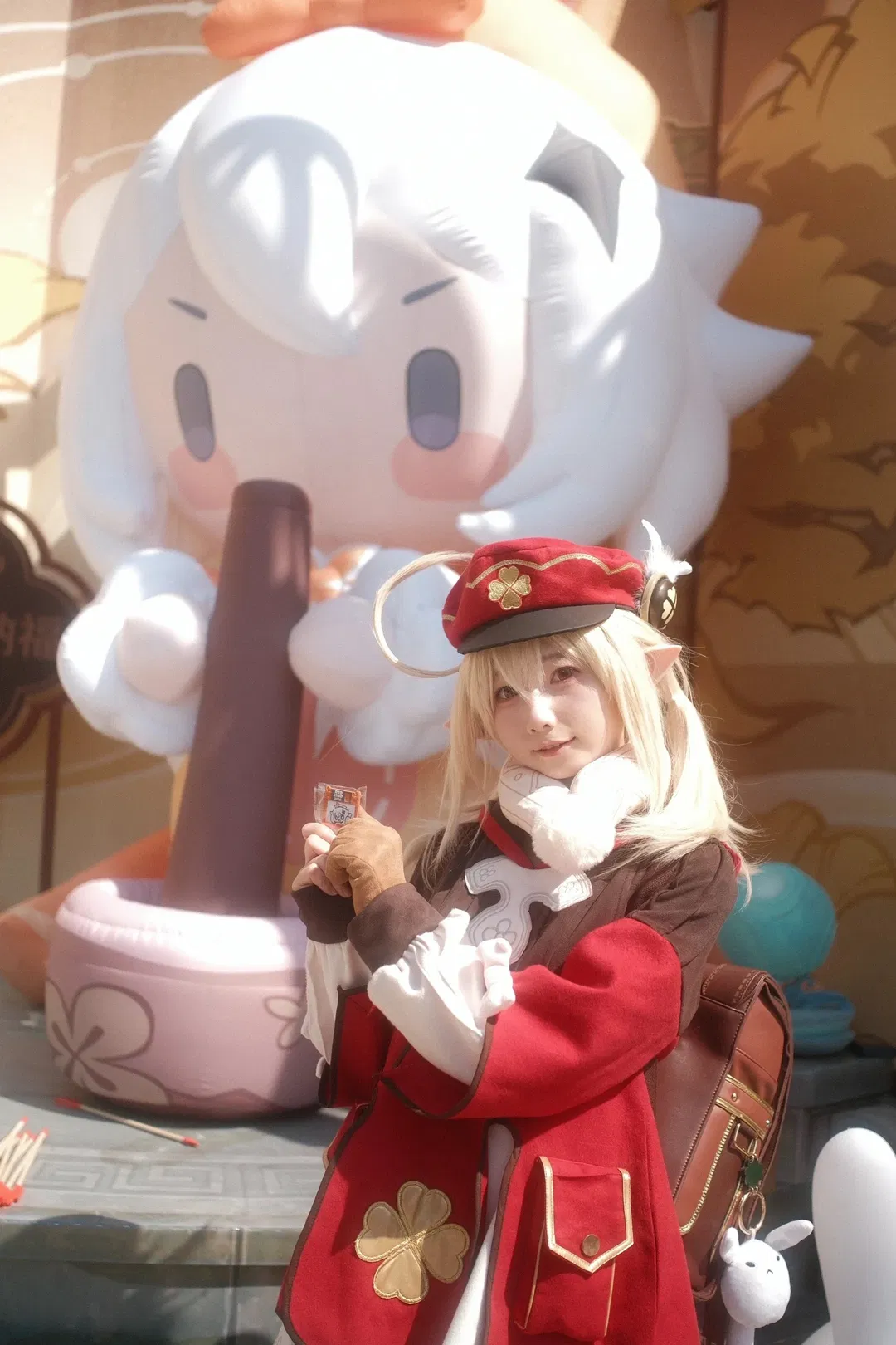 【可莉cos】原神REDLAND漫展速报，户外阳光下的火花骑士