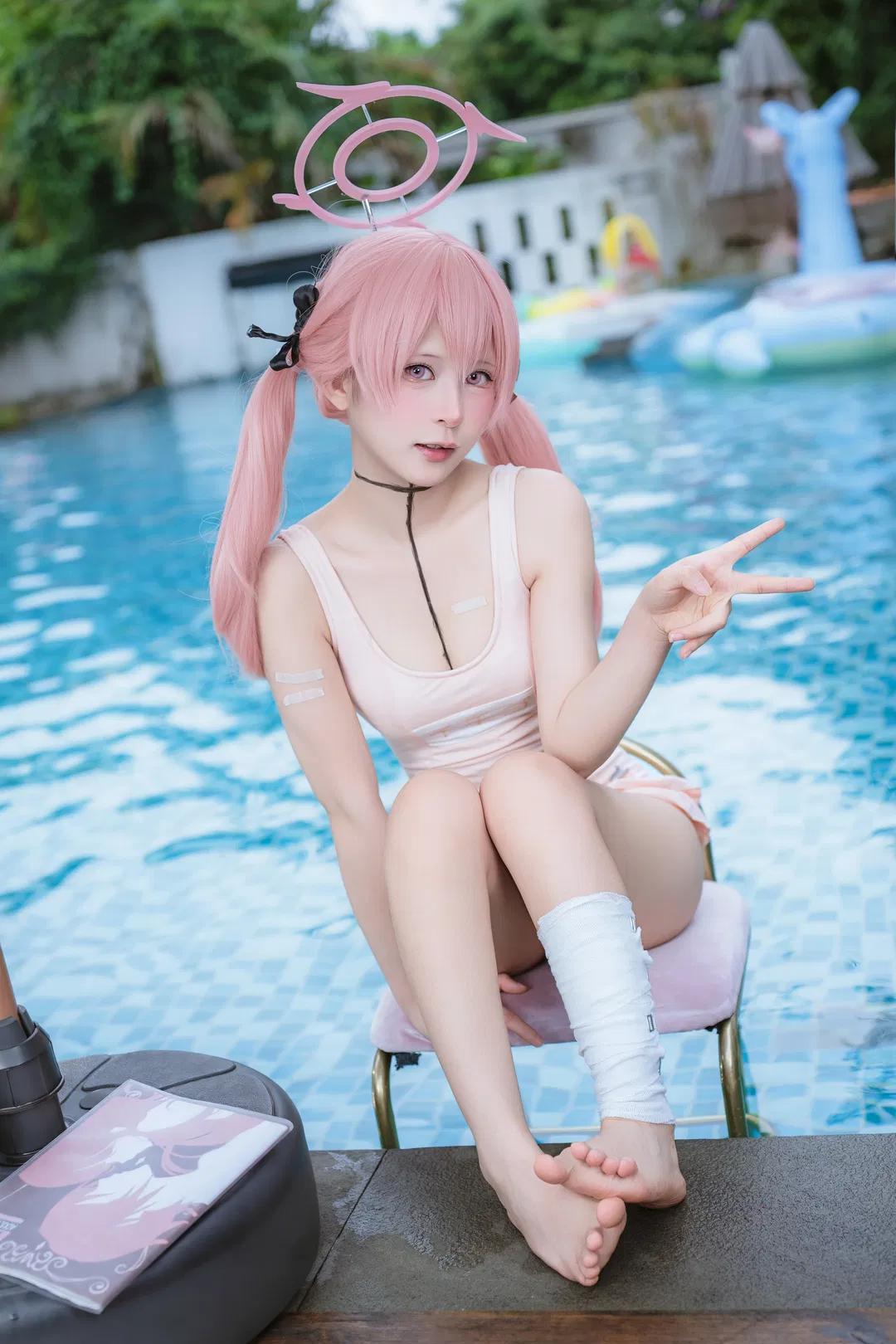 【下江小春cos】蔚蓝档案的夏日泳装拍摄记录 - 第 2 张