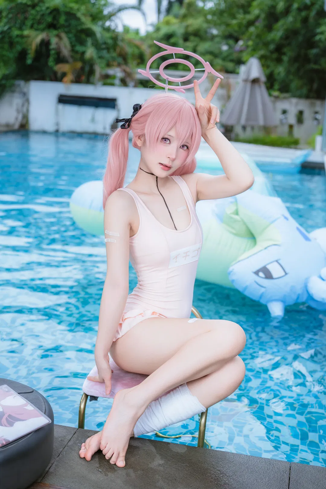 【下江小春cos】蔚蓝档案的夏日泳装拍摄记录 - 第 5 张