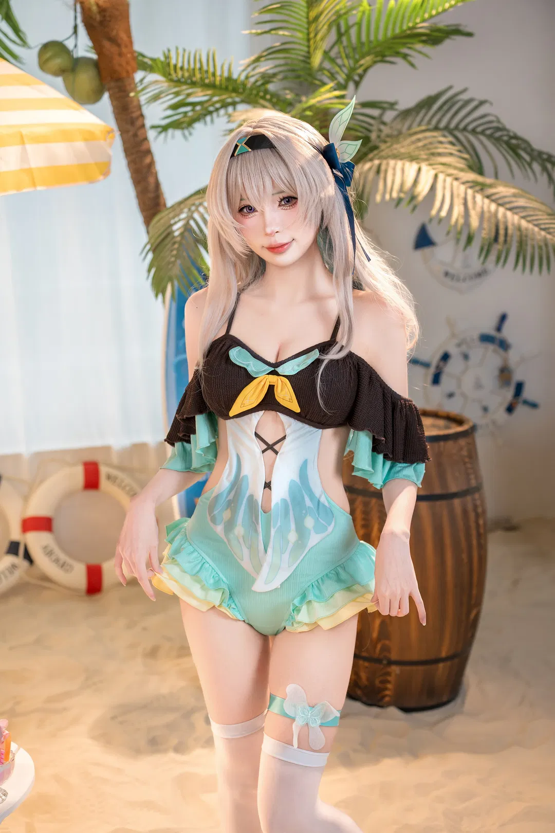 【流萤cos】崩坏星穹铁道夏日泳装，与海风沙滩的邂逅 - 第 3 张