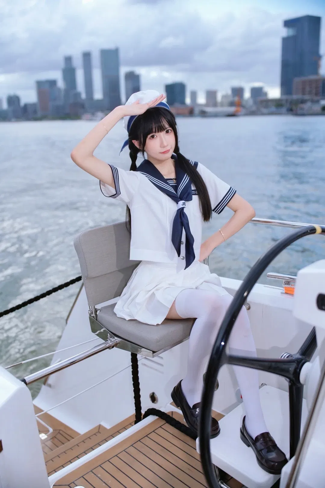 航海系水手服JK写真 一起出发去旅行吧船长 - 第 2 张