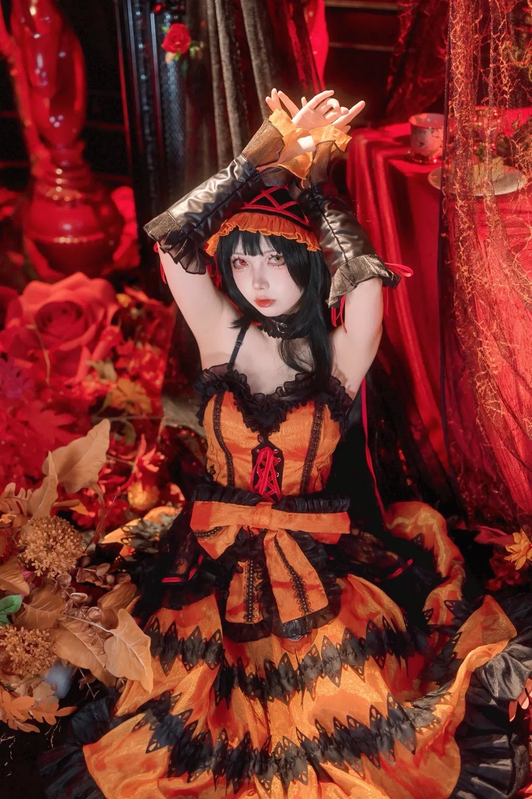 【時崎狂三cos】紅黑哥特風演繹暗黑優雅 - 第 4 張