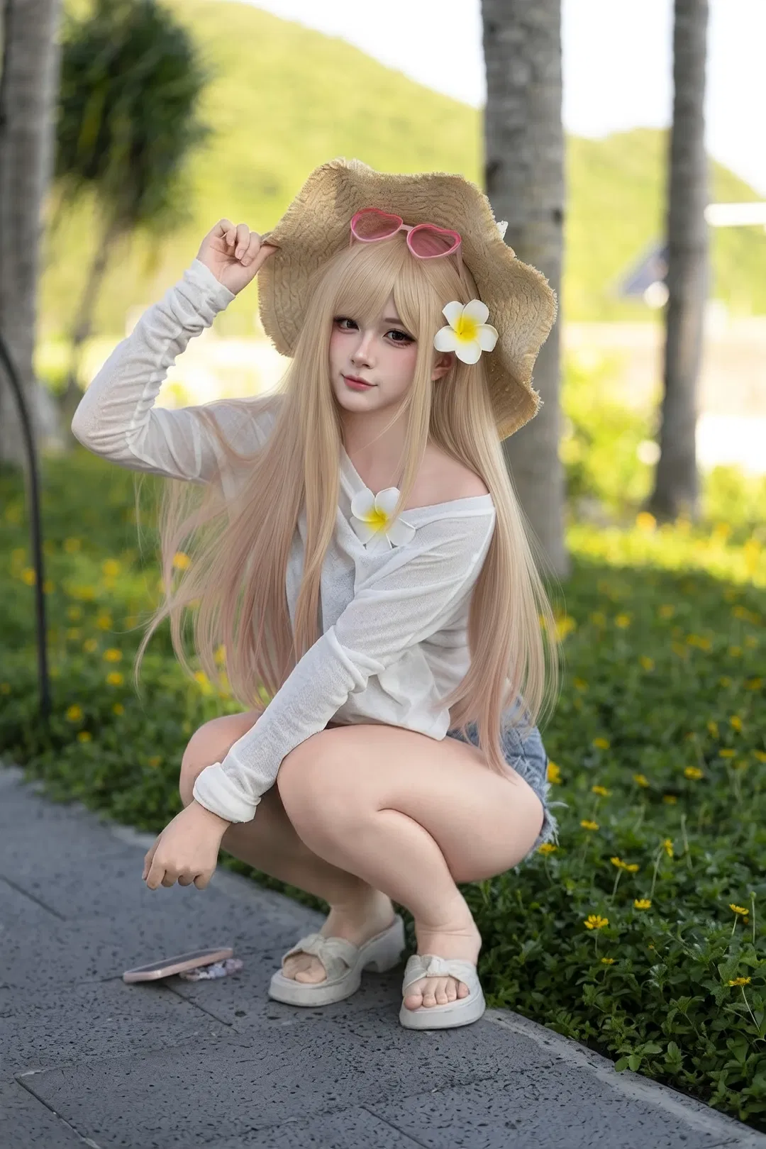 【喜多川海梦cos】二次元账号进化论：海风与草帽，御姐的夏日杀气 - 第 1 张