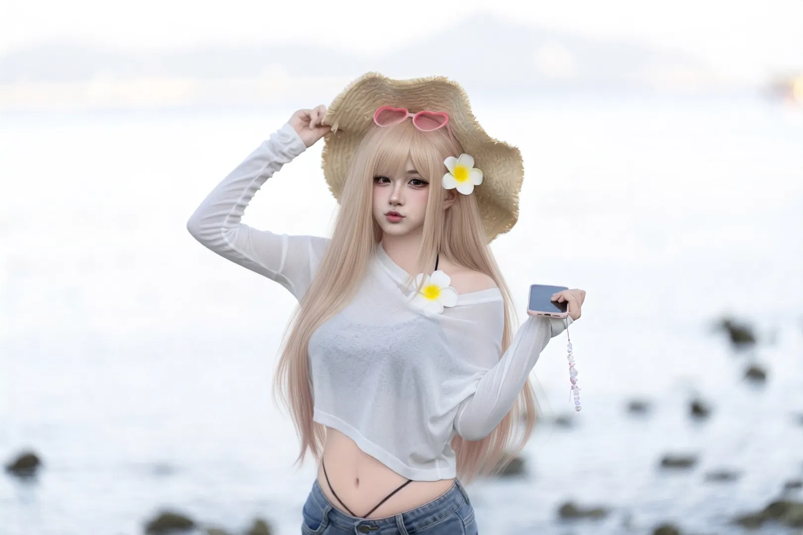 【喜多川海梦cos】二次元账号进化论：海风与草帽，御姐的夏日杀气 - 第 3 张