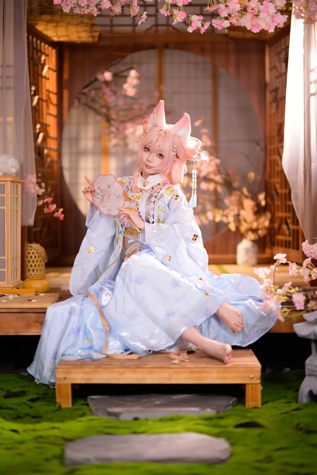 【鸿雪cos】明日方舟鸿雪，樱花树下的春日雅集 - 第 2 张
