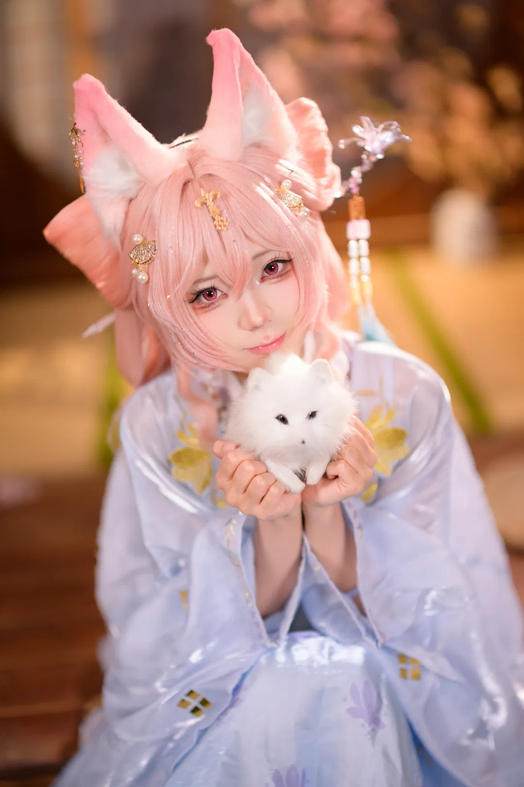 【鸿雪cos】明日方舟鸿雪，樱花树下的春日雅集 - 第 7 张