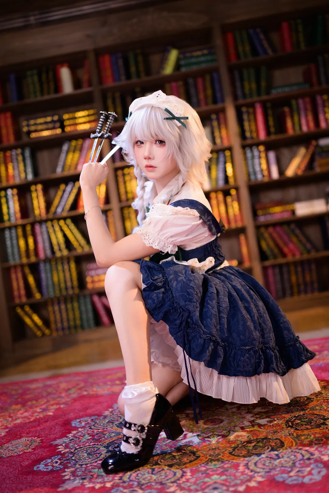 【十六夜咲夜cos】东方Project完美潇洒的女仆长，时间与飞刀的掌控者 - 第 2 张