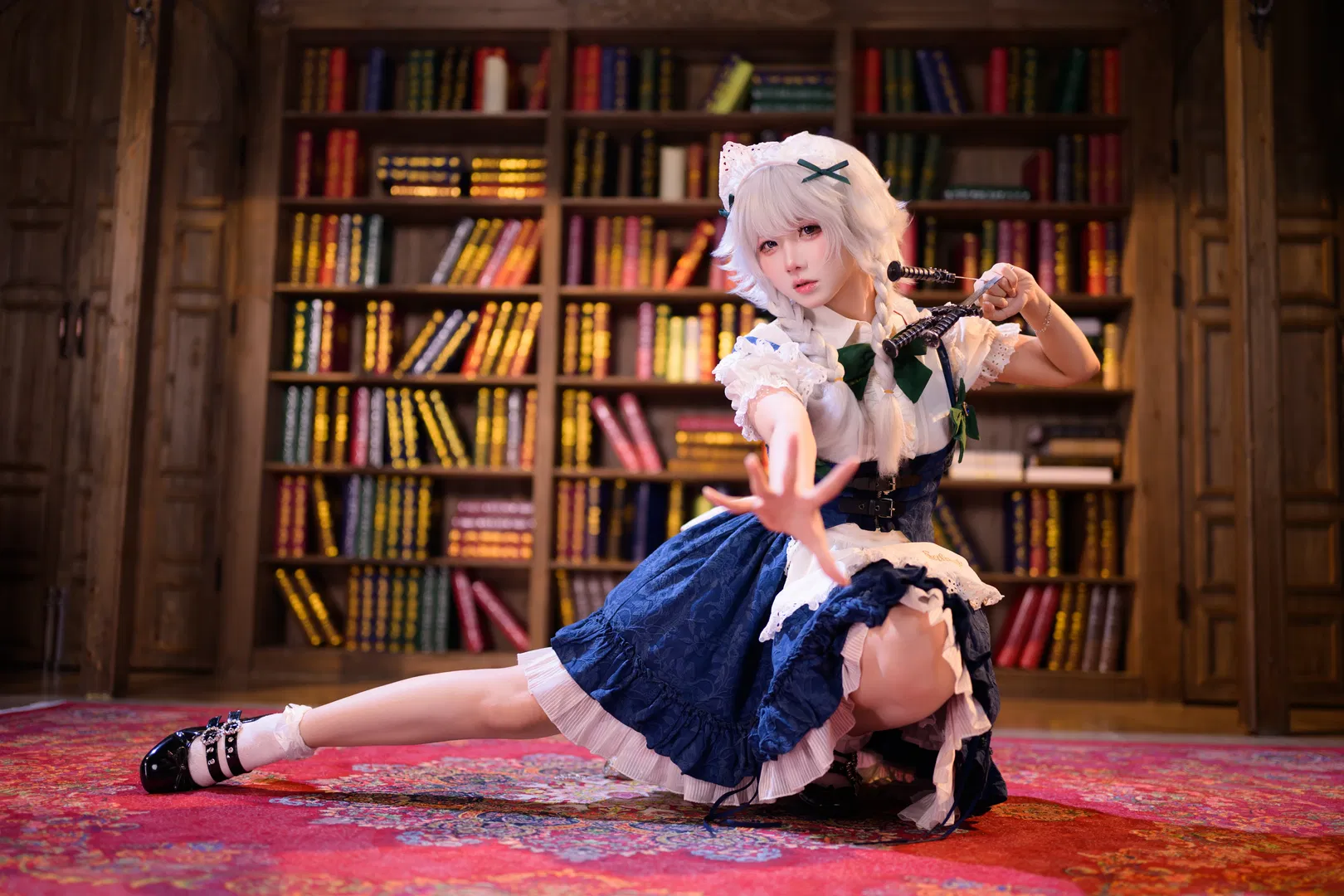 【十六夜咲夜cos】东方Project完美潇洒的女仆长，时间与飞刀的掌控者 - 第 3 张