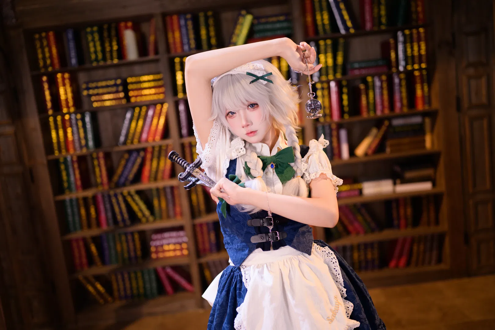 【十六夜咲夜cos】东方Project完美潇洒的女仆长，时间与飞刀的掌控者 - 第 4 张
