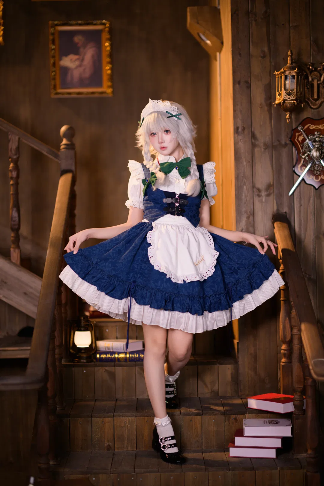 【十六夜咲夜cos】东方Project完美潇洒的女仆长，时间与飞刀的掌控者 - 第 7 张