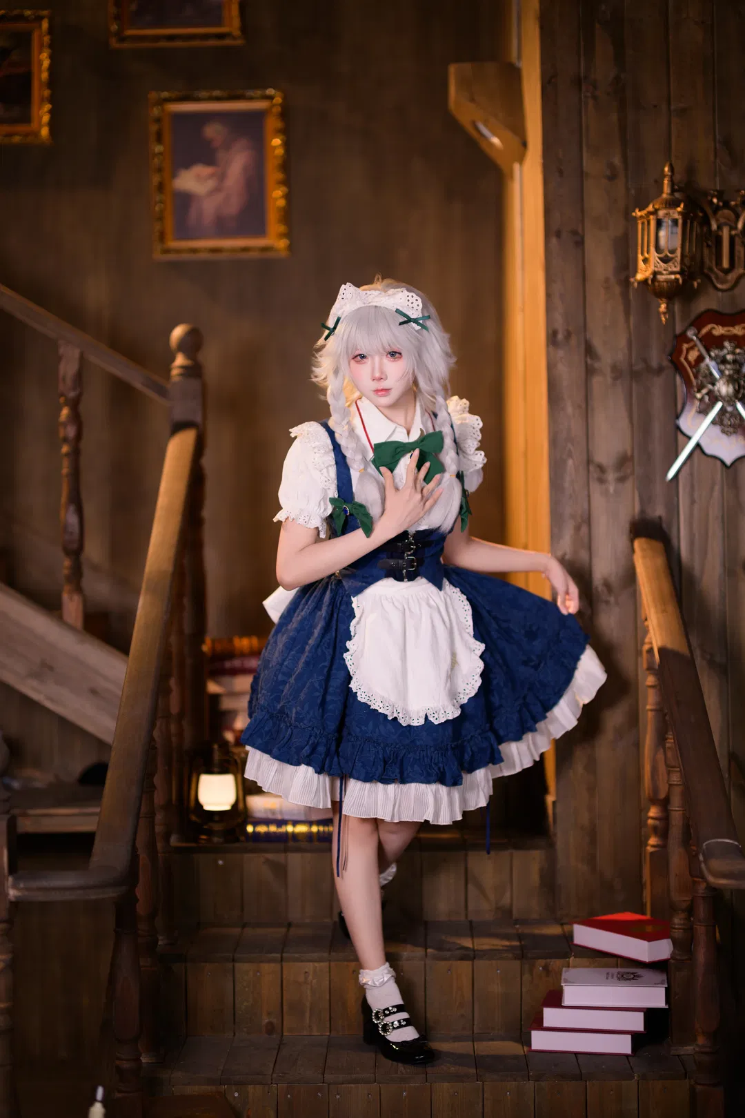 【十六夜咲夜cos】东方Project完美潇洒的女仆长，时间与飞刀的掌控者 - 第 8 张