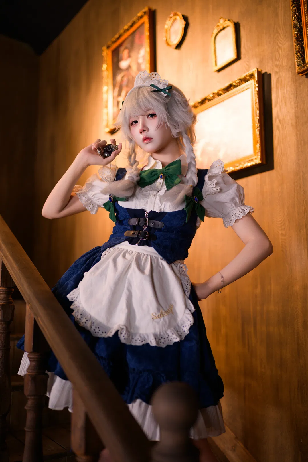 【十六夜咲夜cos】东方Project完美潇洒的女仆长，时间与飞刀的掌控者 - 第 9 张