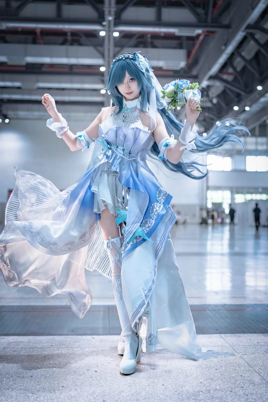 【符华cos】青鸟之庭的蓝白幻想 - 第 3 张