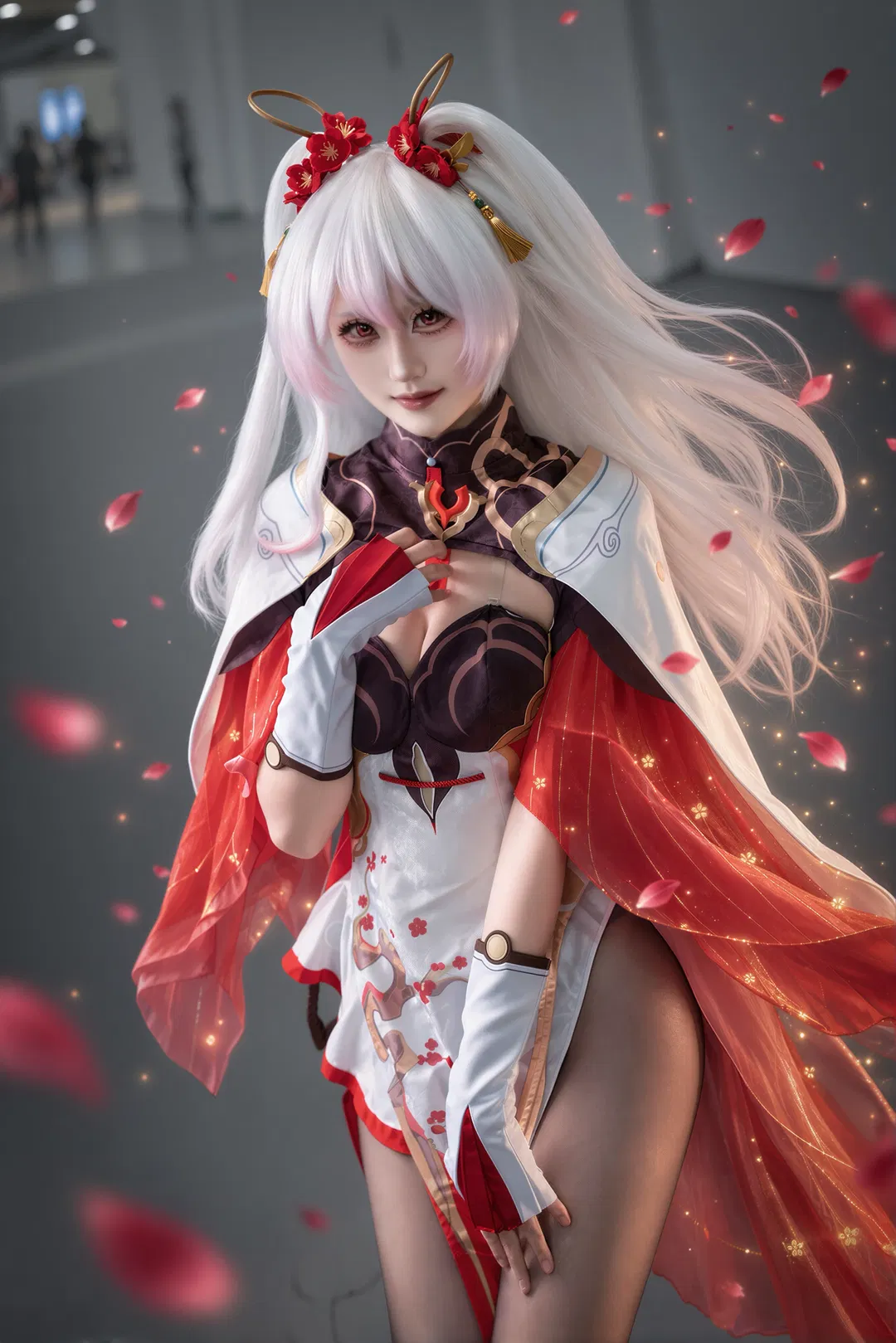 【德莉莎cos】崩坏3大月下红繁香满场照记录 - 第 1 张